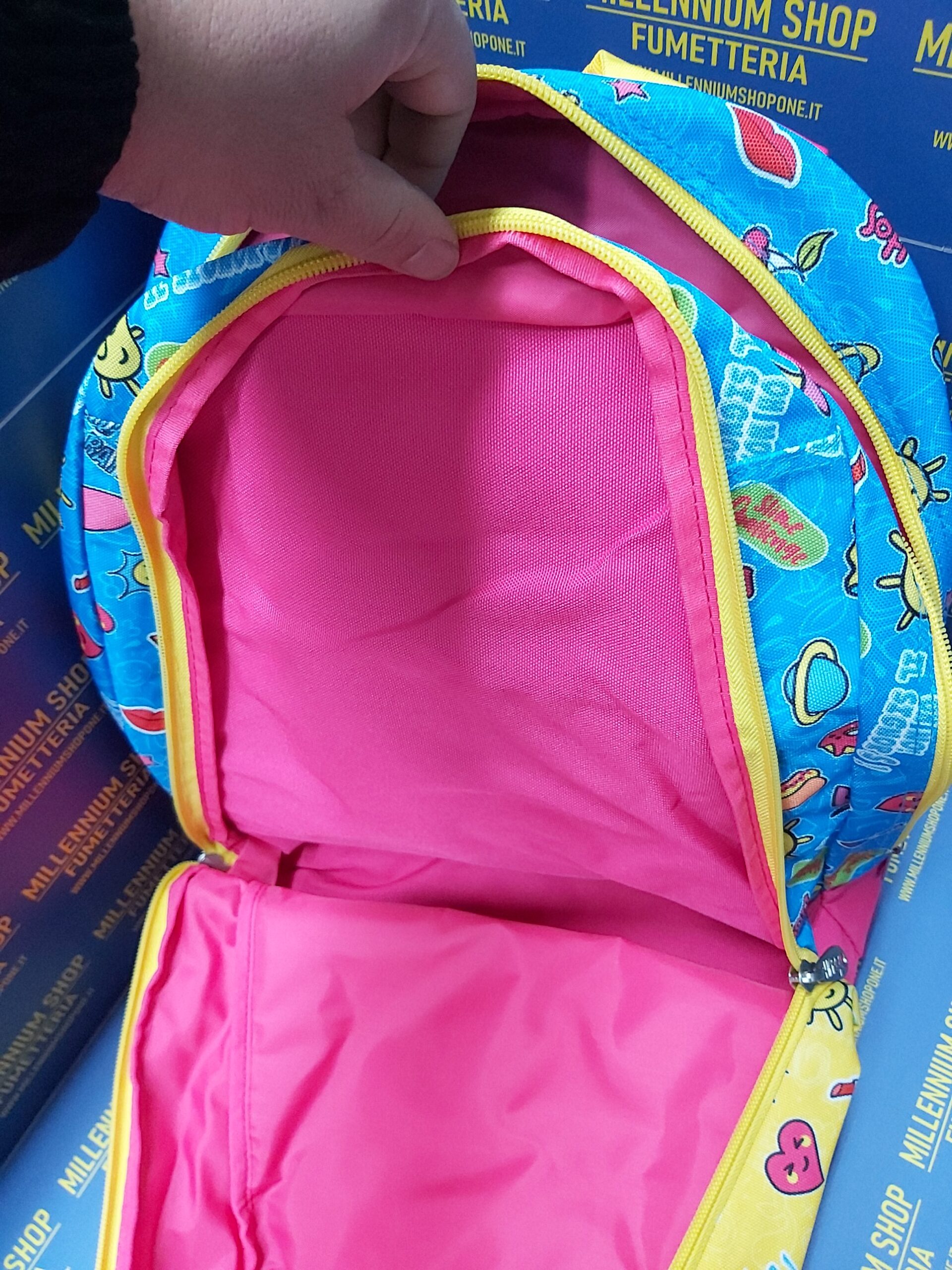 Zaino dream FUCSIA ROSA ME CONTRO TE lui e sofi scuola nuova linea con luci Millennium shop one