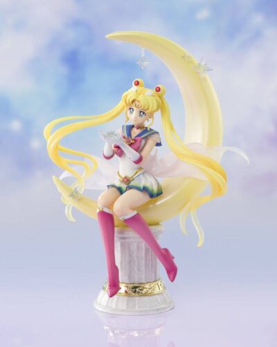 Sailor Moon Eternal Figuarts ZERO Chouette PVC Statue Super Sailor Moon Bright Moon 19 cm by Bandai - immagine 4