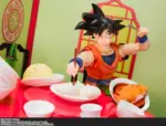 S.H. Figuarts Dragon Ball Z - Son Goku's Eating Moderately tavolo Set by Bandai - immagine 5
