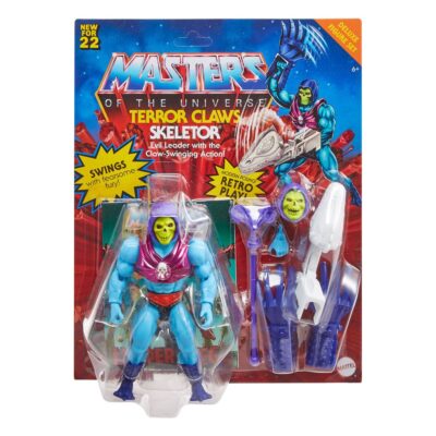 Masters of the Universe Origins Deluxe Action Figure 2022 TERROR CLAWS SKELETOR 14 cm by Mattel - immagine 4