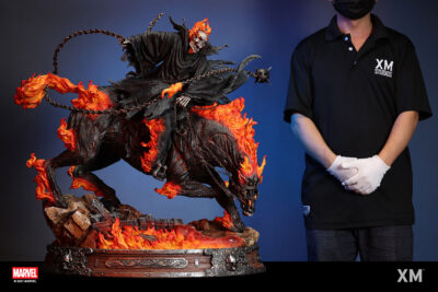 Ghost Rider 1/4 Marvel Horseback Edition Statua by Xm Studios - immagine 3
