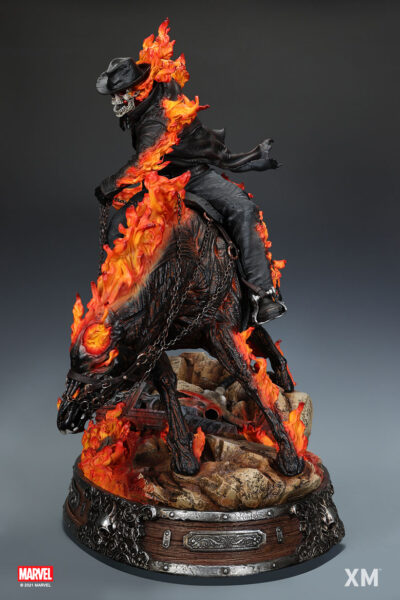 Ghost Rider 1/4 Marvel Horseback Edition Statua by Xm Studios - immagine 10