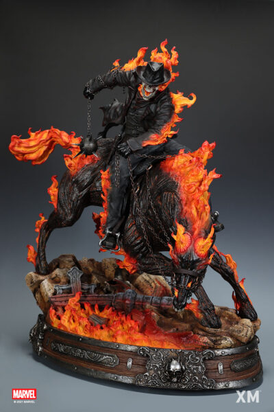 Ghost Rider 1/4 Marvel Horseback Edition Statua by Xm Studios - immagine 19