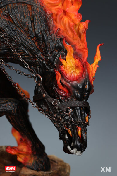 Ghost Rider 1/4 Marvel Horseback Edition Statua by Xm Studios - immagine 18