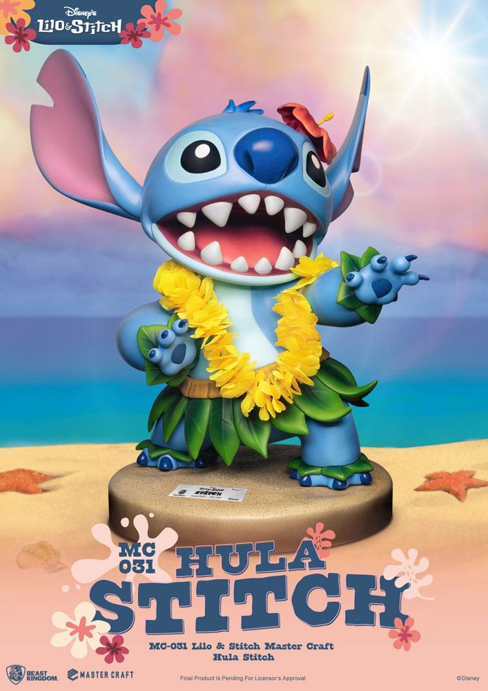 x_bkdmc-031 Disney Master Craft Statue Hula Stitch 38 cm by Beast Kingdom - immagine 1