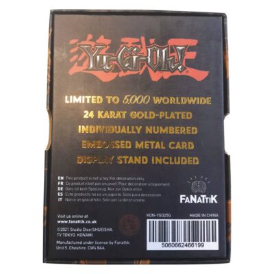 Yu-Gi-Oh! Replica Card Black Luster Soldier (gold plated) by Fanattik - immagine 3