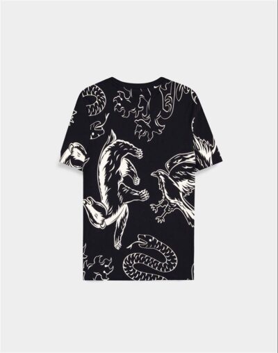 Harry Potter Ladies T-Shirt Heraldic Animals WB AOP by Difuzed - immagine 2