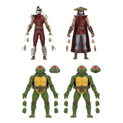 Teenage Mutant Ninja Turtles BST AXN Action Figure 4-Pack Mirage Comics Shredder & Turtles Exclusive 13 cm by Loyal - immagine 3