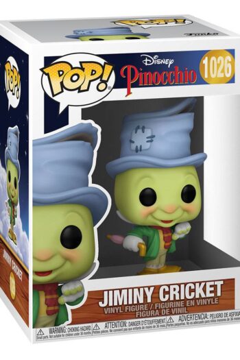 Pinocchio 80th Anniversary POP 1026 Disney Vinyl Figure Street Jiminy 9 cm GRILLO PARLANTE by Funko