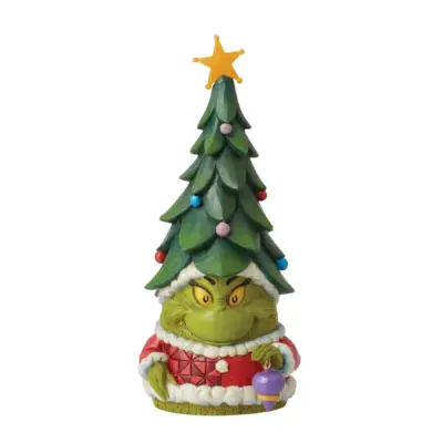 6012703 Grinch Gnome with Christmas Hat - The Grinch by Jim Shore Enesco - immagine 3