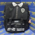 Mercoledì ADDAMS Wednesday Zaino Tessuto Originale Netflix By MGM