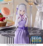 Re:Zero - Starting Life in Another World: Lost in Memories PM Perching PVC Statue Emilia (Dressed-Up Party) 14 cm by Sega - immagine 3