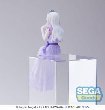 Re:Zero - Starting Life in Another World: Lost in Memories PM Perching PVC Statue Emilia (Dressed-Up Party) 14 cm by Sega - immagine 2