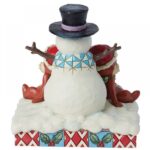 6015006 Chip n Dale Snowman Figurine Jim Shore Traditions by Enesco - immagine 2