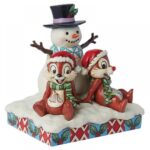 6015006 Chip n Dale Snowman Figurine Jim Shore Traditions by Enesco - immagine 4