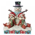 6015006 Chip n Dale Snowman Figurine Jim Shore Traditions by Enesco
