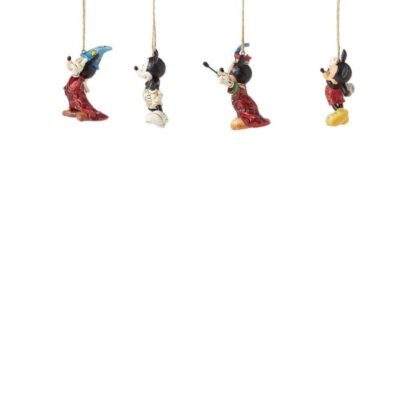 6013565 Mickey Mouse Hanging Ornaments Set of 4 Jim Shore Traditions by Enesco - immagine 3