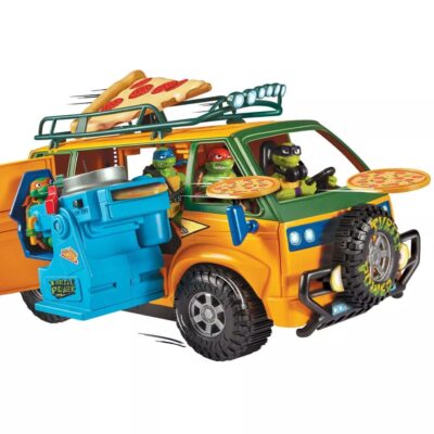 Teenage Mutant Ninja Turtles Tmnt Mutant Mayhem Vehicle Pizzafire Van 20 cm by Playmates Toys - immagine 7