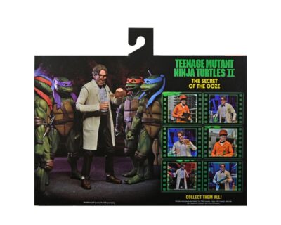 TMNT II: The Secret of the Ooze Action Figure 2-Pack Lab Coat Professor Perry and Hazmat Suit Professor Perry 18 cm By Neca - immagine 2