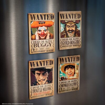 One Piece Fridge Magnet 4-Pack Wanted Magneti by Cinereplicas - immagine 2