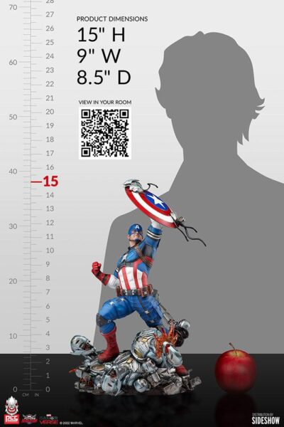 Marvel Future Revolution Statue 1/6 Captain America 38 cm by Premium Collectibles Studio - PCS - immagine 3