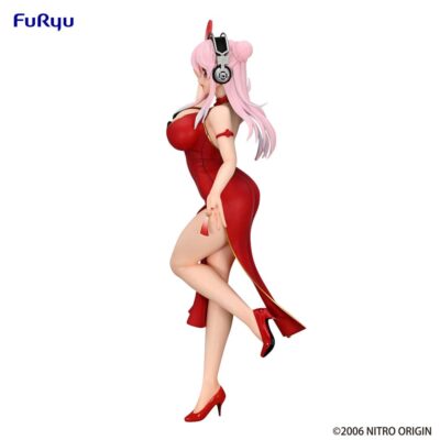 Super Sonico Trio-Try-iT PVC Statue China Dress Ver. 21 cm by Furyu - immagine 2
