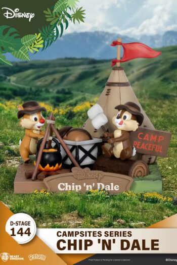 Disney D-Stage Campsite Series PVC Diorama Chip & Dale 10 cm