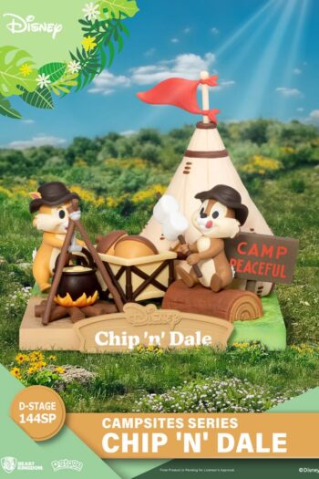 Disney D-Stage Campsite Series PVC Diorama Chip & Dale Special Edition 10 cm