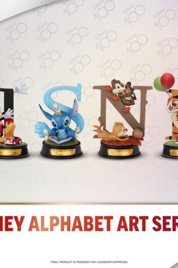 Disney Mini Diorama Stage Statues 6-pack Alphabet Art 10 cm