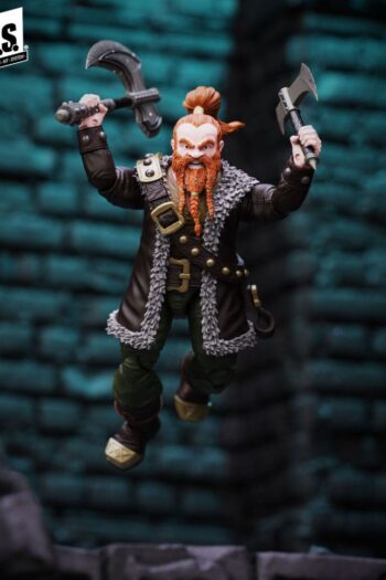 Vitruvian H.A.C.K.S. Action Figure Dwarf Mercenary Grimgrom