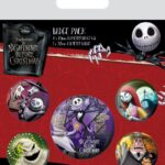 Nightmare Before Christmas Pin-Back Buttons 5-Pack Characters