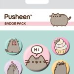 Pusheen Pin-Back Buttons 5-Pack Pusheen Says Hi