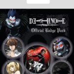 Death Note Pin-Back Buttons 5-Pack Characters