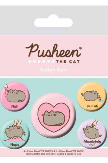 Pusheen Pin-Back Buttons 5-Pack Pusheen Nah