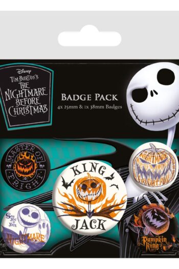 Nightmare before Christmas Pin-Back Buttons 5-Pack Colourful Shadows