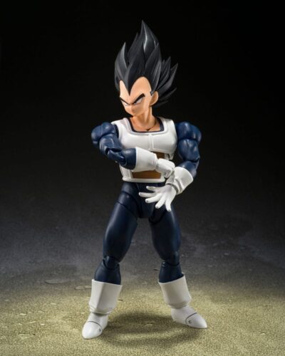 Dragon Ball S.H. Figuarts Action Figure Vegeta Old Battle Clothes 14 cm by Bandai - immagine 2