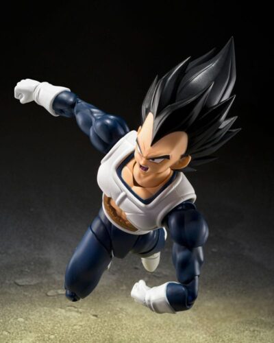 Dragon Ball S.H. Figuarts Action Figure Vegeta Old Battle Clothes 14 cm by Bandai - immagine 4