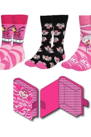 Disney Socks 3-Pack Alice in Wonderland Cheshire Cat 36-43