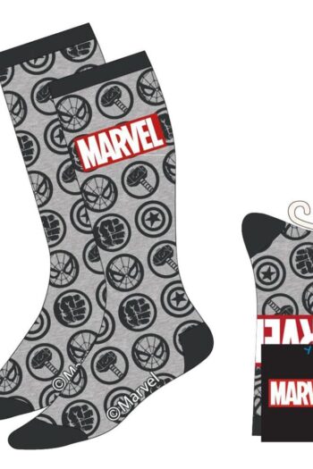 Marvel Socks Avengers Faces Grey 38-45