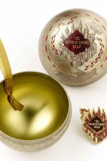 Harry Potter tree ornament with Pin Badge Deck Marauders Map