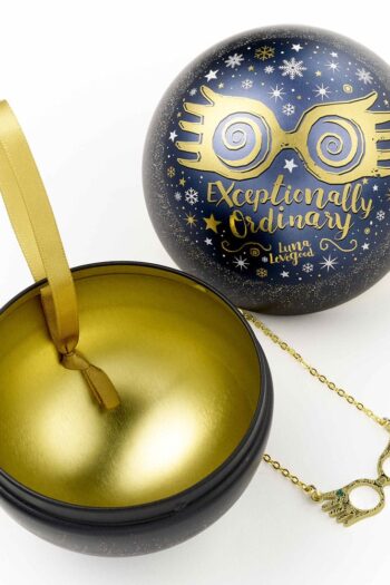 Harry Potter tree ornament with Necklace Luna Lovegood Glasses