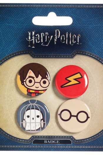 Harry Potter Cutie Button Badge 4-Pack Harry Potter & Hedwig