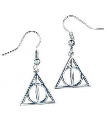 Harry Potter Deathly Hallows Earrings (silver plated)