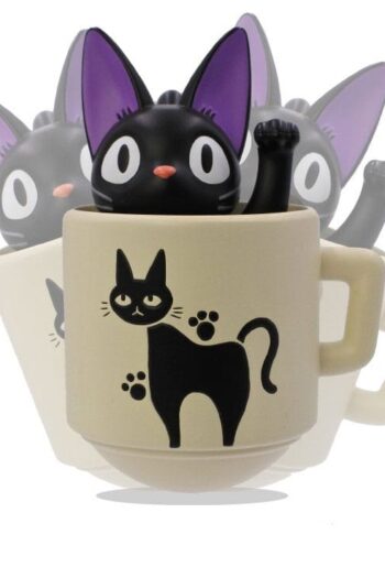 Kiki's Delivery Service Round Bottomed Figurine Kiki with her mug 6 cm