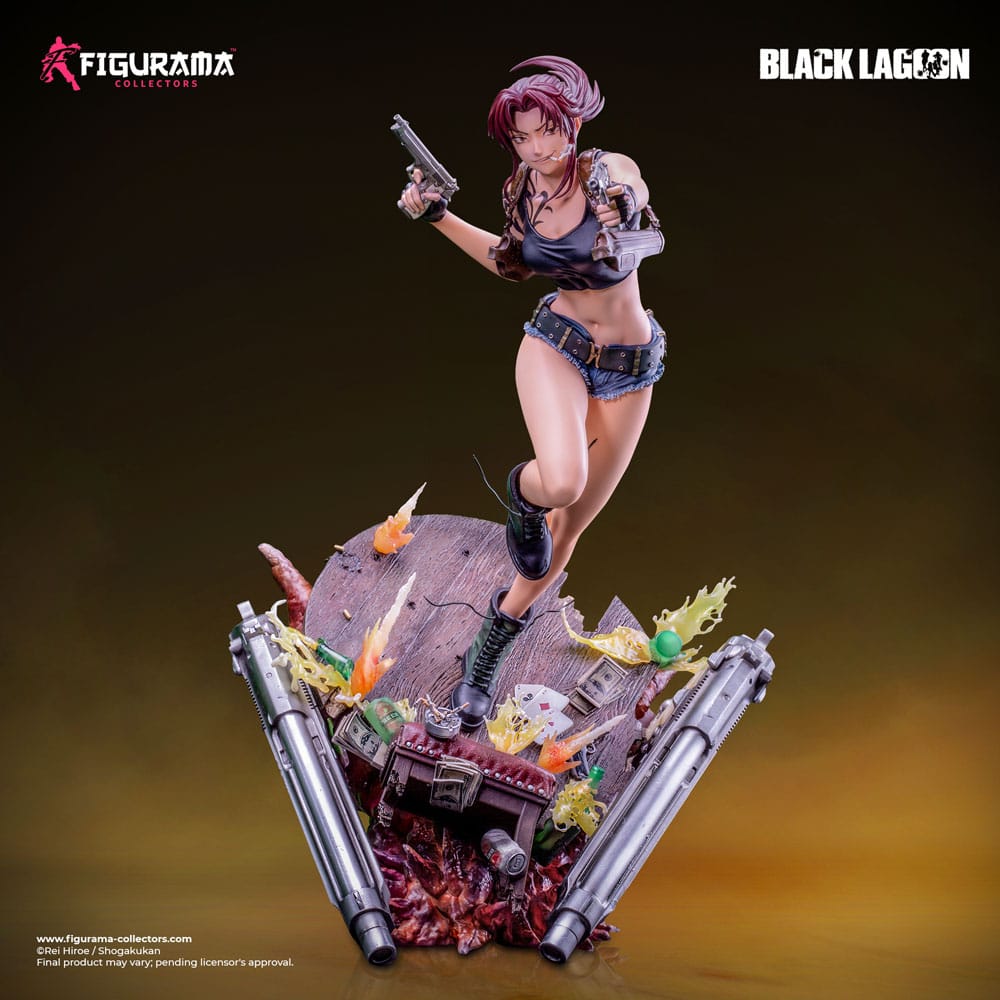 x_ficoble01 Black Lagoon Elite Exclusive Statue 1/4 Revy 53 cm - immagine 1
