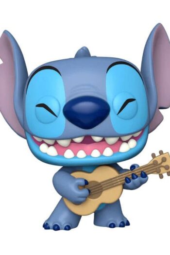 Lilo & Stitch Super Sized Jumbo POP! Games Vinyl Figure Stitch w/Uke 25 cm