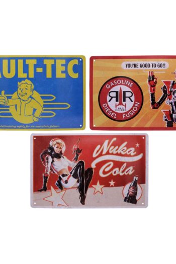 Fallout Tin Signs 3 Pack Brands