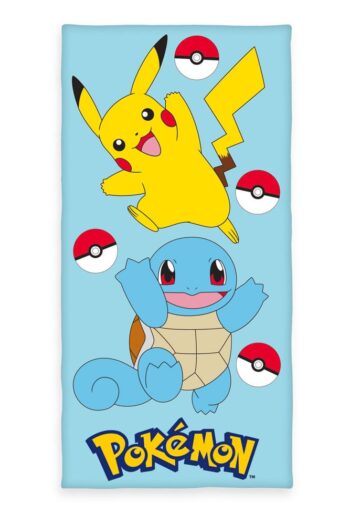 Pokémon Velour Pikachu & Squirtle 75 x 150 cm