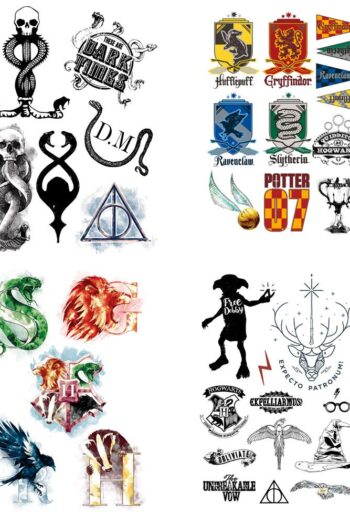 Harry Potter Temporary Tattoos Set