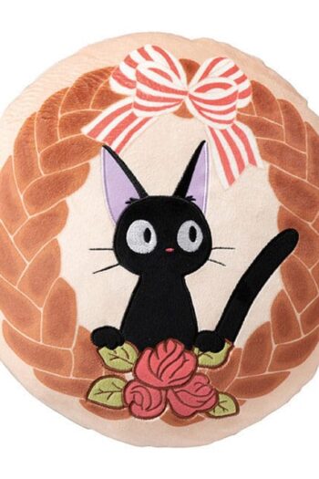 Kiki's Delivery Service Pillow Jiji Bread Wreath 35 x 35 cm